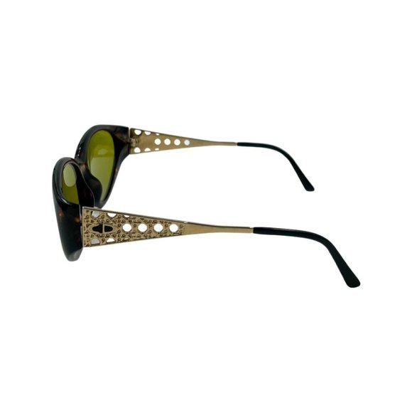90\'s/Y2K Wrap Around Cat Eye Christian Dior Optyl Sunglasses Eyewear Tortoise